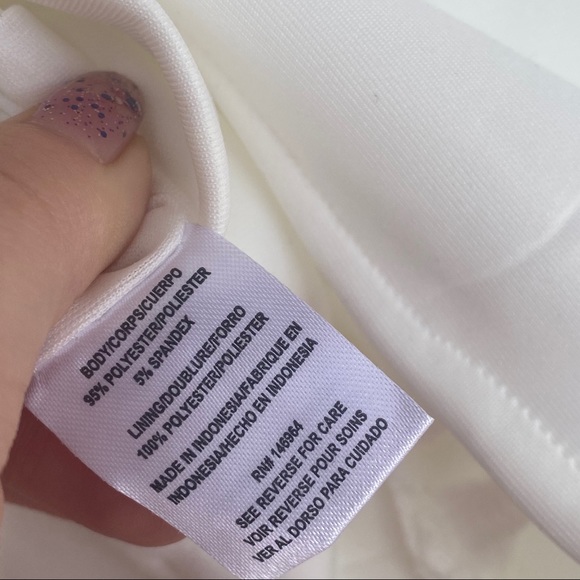 Donna Ricco New York white white dress 10 - Picture 4 of 4